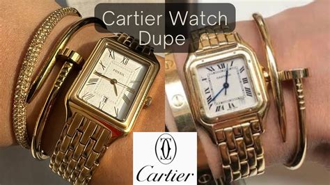 cartier bangle watch dupe|look alike cartier watches.